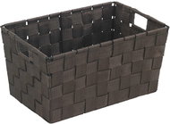 WENKO ADRIA - Bathroom Basket 30x20x15cm, Brown - Storage Bin