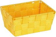 WENKO ADRIA - Bathroom basket long 19x14x9 cm, yellow - Storage Bin