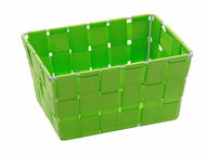 WENKO ADRIA - Bathroom Basket Long 19x14x9cm, Green - Storage Bin