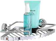 WENKO PowerLoc SION - Corner Shelf 17x5x29cm, Chrome - Bathroom Shelf