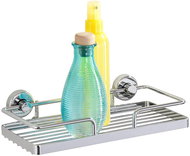WENKO PowerLoc SION - Wall Shelf 26x14x5cm, Chrome - Bathroom Shelf