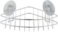 WENKO WITHOUT DRILLING StaticLoc OSIMO - Corner Shelf, Metallic Shiny - Bathroom Shelf