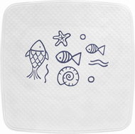 GRUND RICCIONE - Anti-slip 54x55 cm, blue - Non Slip Bath Mat