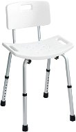 WENKO SECURA - height-adjustable chair with backrest, up to 130 kg, white - Showe Seat