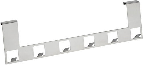 WENKO ANZIO - Hanging door hanger for clothes 42x24x5 cm, stainless steel - Coat Hanger - Main image