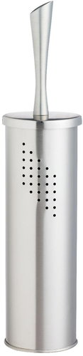 WENKO ALVARO - Exclusive Toilet Brush 11x11x32cm, Stainless-steel - Toilet Brush - Main image