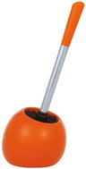 WENKO POLARIS - WC Brush 15x15x37cm, Orange - Toilet Brush
