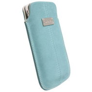 Krusell LUNA Nubuck Large, turquoise - Phone Case