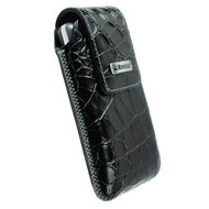 Krusell VINGA POUCH CROCO Large Black - Phone Case