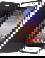  Krusell MALMÖ FLIPCASE STAND for Huawei Ascend P7, black  - Phone Case