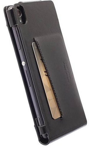 Krusell KALMAR WALLETCASE for Sony Xperia M4 Aqua / M4 Aqua Dual, Black - Phone Case - Main image