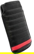 Krusell pouch IDRE mobile L Long, black/red - Phone Case