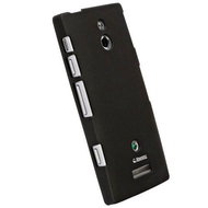 Krusell COLORCOVER for Sony Xperia P Black - Phone Cover