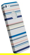 Krusell PRINTCOVER pro Apple iPhone 5 Blue Stripe - Phone Cover