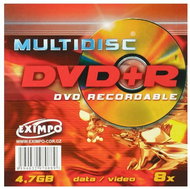 DVD+R médium MULTIDISC 4.7GB, 8x speed, balení v SLIM krabičce - -