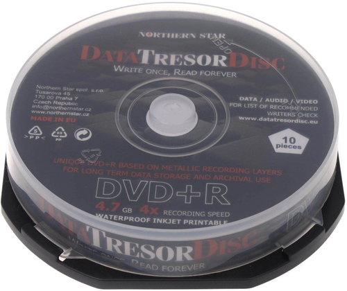  DATA TRESOR DISC DVD + R Printable 10pcs cakebox  - Media - Hauptbild
