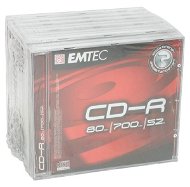 CD-R médium EMTEC 80min, 700MB, 52x speed, balení 10 ks v krabičce - -