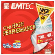 CD-R médium EMTEC 80min, 700MB, 52x speed, balení v krabičce - -