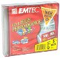 CD-R médium EMTEC Rainbow 80min, 700MB, 52x speed COLOUR, balení 5ks barevných v SLIM krabičce - -
