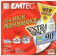 CD-R médium EMTEC Extra Space 90min, 800MB, 48x speed, balení ve SLIM krabičce - -