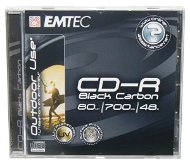 CD-R médium EMTEC Black Carbon 80min, 700MB, 48x speed, balení 5ks v krabičce - -
