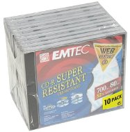 CD-R médium EMTEC Super Resistant Ceram Guard 80min, 700MB, 52x speed, balení 10ks v krabičce - -