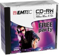 EMTEC CD-RW 5ks v krabičke - Médium