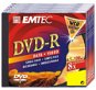 DVD-R médium EMTEC Fantastic Security 4.7GB  balení 10ks v SLIM krabičce - -