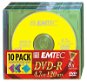 DVD-R médium EMTEC Rainbow 4.7GB, 8x speed COLOUR, balení 10ks barevných v SLIM krabičce - -