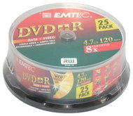 DVD+R médium EMTEC Fantastic Security 4.7GB, 8x speed, balení 25ks cakebox - -