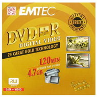 DVD+R médium EMTEC 24 Carat Gold Technology 4.7GB, 4x speed, balení v krabičce - -