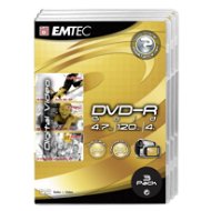 DVD-R EMTEC 24 Carat Gold 3-Pack - Médium