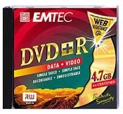 DVD+R médium EMTEC Fantastic Security 4.7GB, 4x speed, balení 10ks v krabičce - -