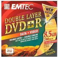 DVD+R Dual Layer médium EMTEC Fantastic Security 8.5GB, 2,4x speed, balení v krabičce - -