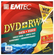 EMTEC DVD+RW Fantastic Security 10pcs in jewel box - Media