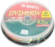 EMTEC DVD+RW Fantastic Security 10pcs cakebox - Media