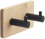 GEDY BAMBOOM lepicí, bambus/kov, hnědý/černý 1227 - Bathroom Hook