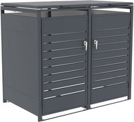 G21 Přístřešek na popelnice 132 × 117 × 80 cm, antracitový - Bin Shed