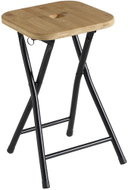 GEDY KENTA Load Capacity 100kg, Steel/Bamboo, Brown CO77 - Stool