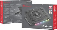 Genesis OXID 450, RGB, max. 15,6", alumínium ház - Laptop hűtő