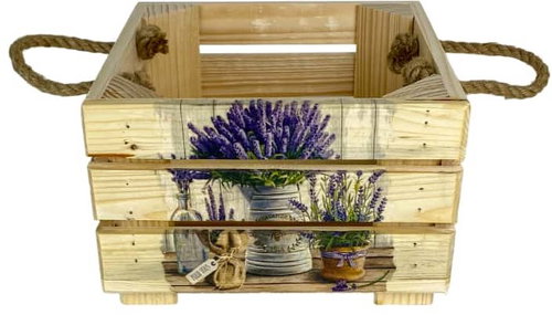 Genex Box OLA3-LAVENDEL Mix 19 × 19 × 11 Holz - Aufbewahrungsbox - Hauptbild