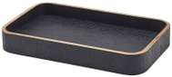 GENWARE Servírovací podnos, dřevěná dýha, hranatý, černý, 23 × 13,8 cm - Tray