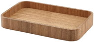GENWARE Servírovací podnos, dřevěná dýha, hranatý, hnědý, 23 × 13,8 cm - Tray