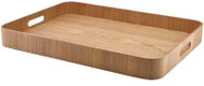 GENWARE Servírovací podnos, dřevěná dýha, hnědý, 55 × 44 × 6 cm - Tray