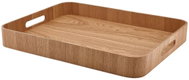GENWARE Servírovací podnos, dřevěná dýha, hnědý, 50 × 38 × 6 cm - Tray