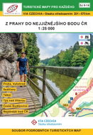 Via Czechia – Stezka středozemím, Z Prahy do nejjižnějsího bodu ČR, soubor map 1 : 25 000 - Kniha
