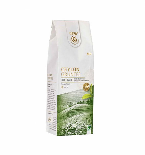 Gepa BIO green tea Exclusive Ceylon loose 100g - Tea - Main image