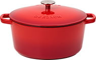 Gerlach NATUR öntöttvas edény fedővel, 26 cm, 5 l piros - Fazék