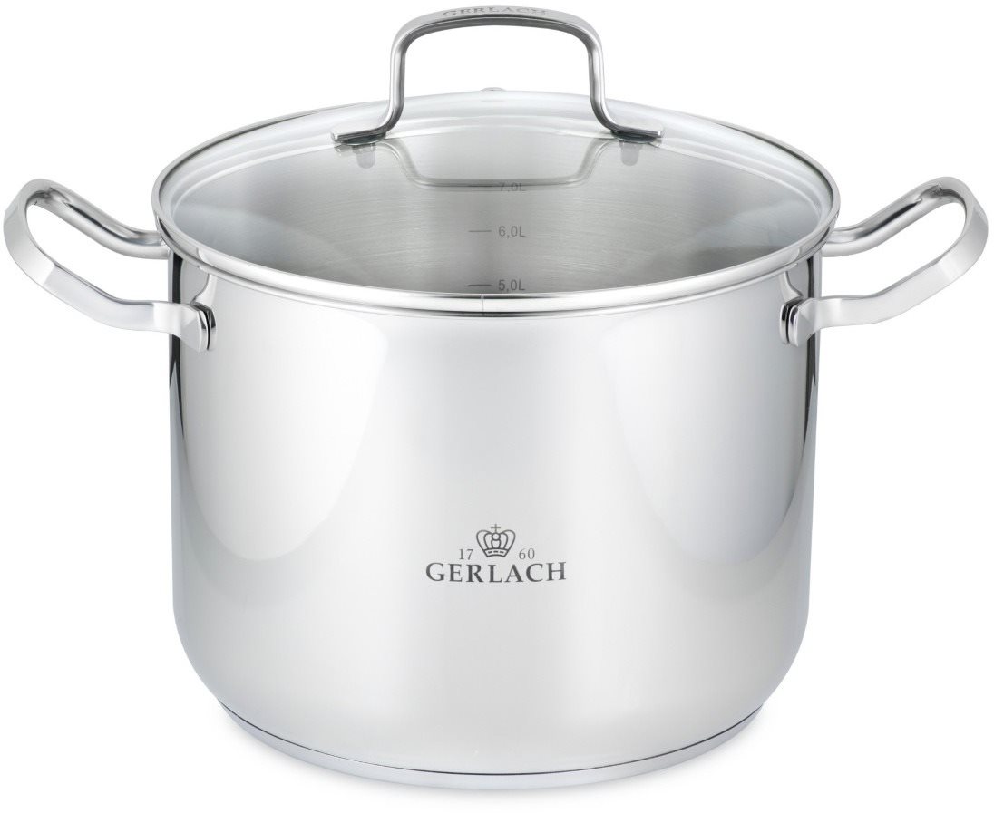 Gerlach SIMPLE Magas fazék fedővel 24 cm 7 l