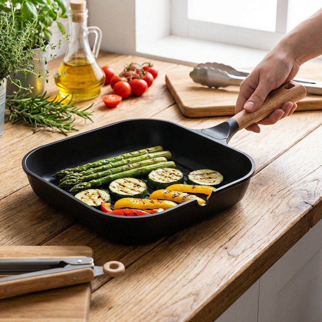 Gerlach NATUR grillserpenyő 24 cm, ILAG XERA DUR 2 felülettel